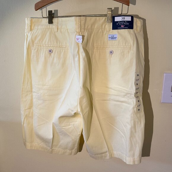Vineyard Vines Mens Yellow 9" Club Shorts, size 38 waist - Picture 3 of 5